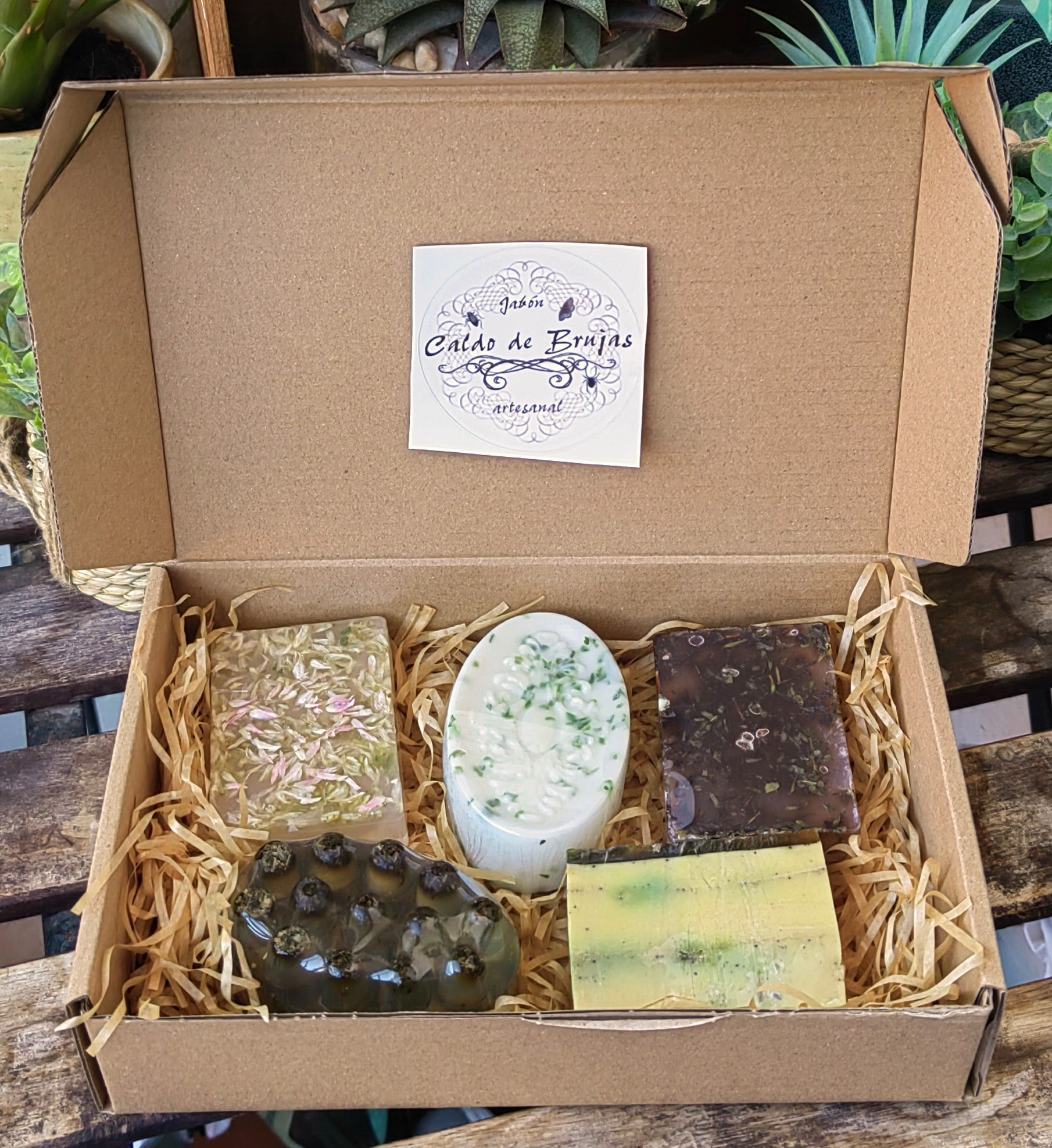 Caja de 5 jabones artesanales
