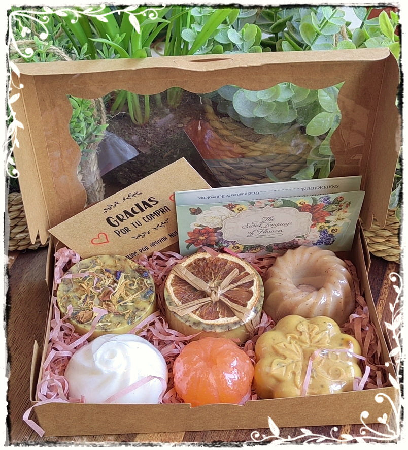 Caja de 6 jabones MINI artesanales