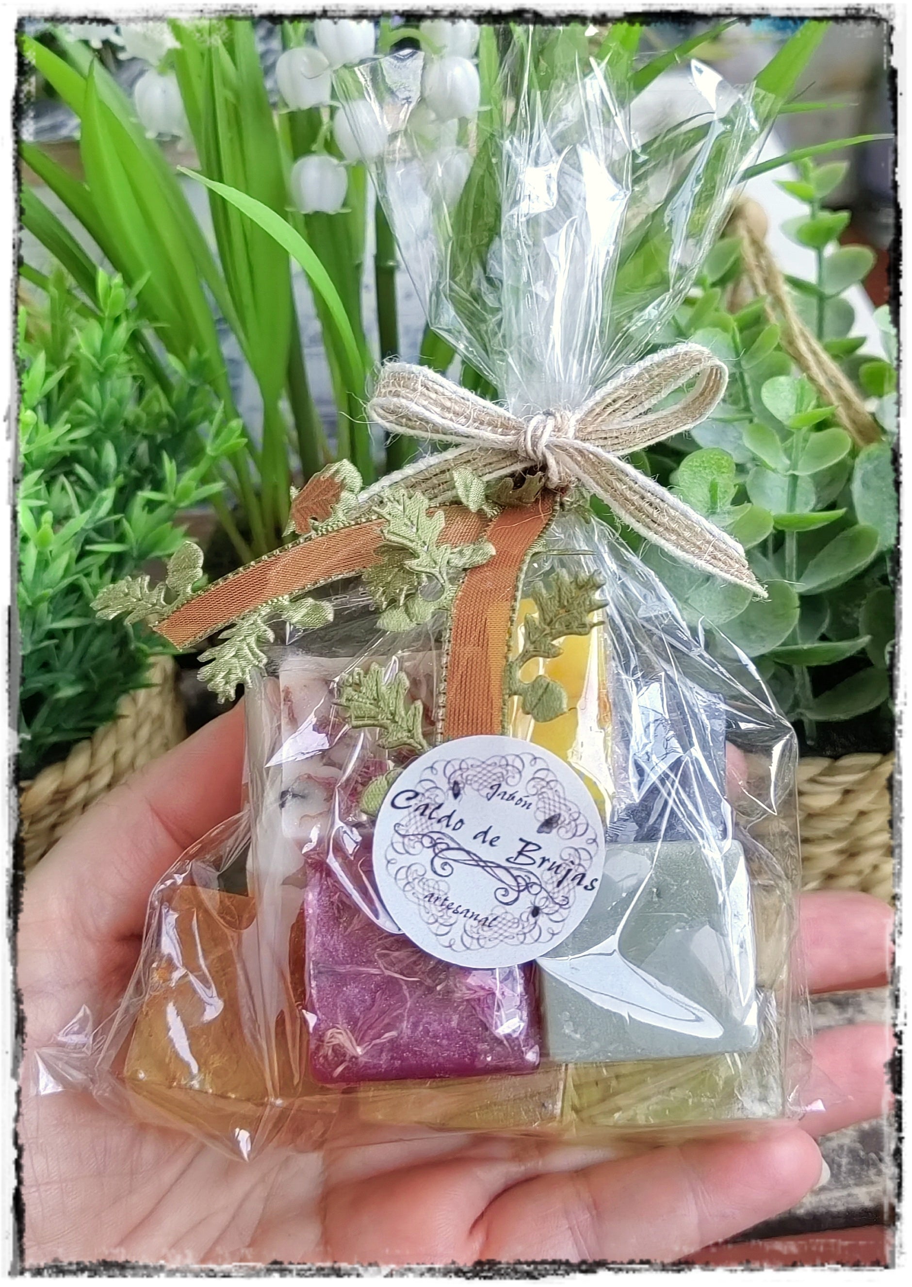 Bolsita jabones artesanales para viaje o invitados