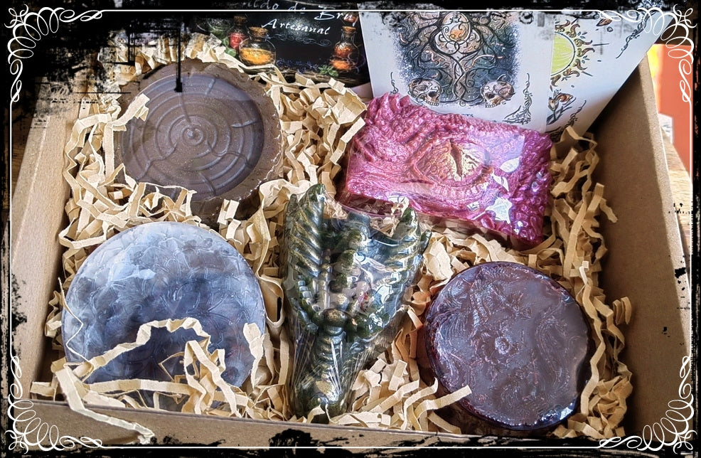Caja de jabones DRAGONES #2 jabón artesanal