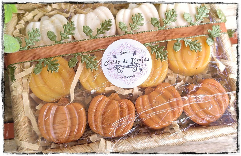 Caja de Jaboncillos MINI artesanales Calabazas