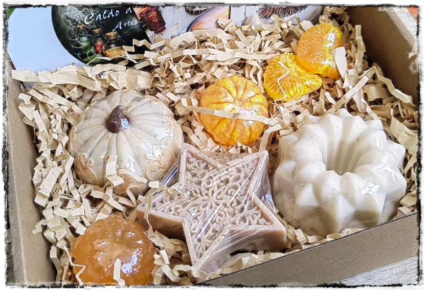 Caja de jabones artesanales " Aromas de Otoño"
