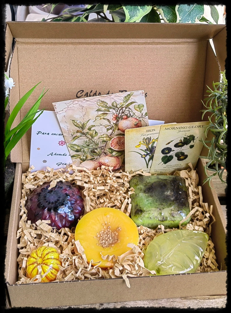 Caja de jabones artesanales " Frescor Veraniego"