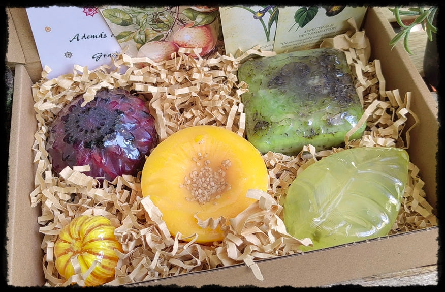 Caja de jabones artesanales " Frescor Veraniego"