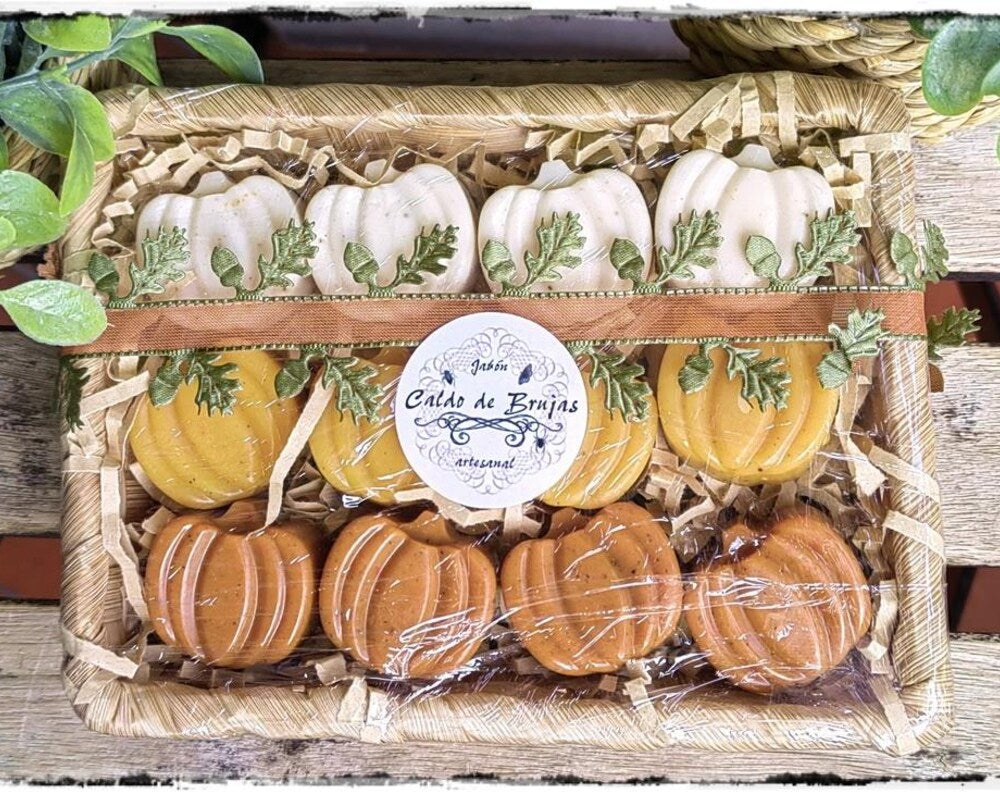 Caja de Jaboncillos MINI artesanales Calabazas